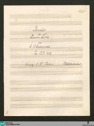 Ländler - JWK Mus.Ms. 225 : pf; D|b; op. 127/2, StrK op. 127/2