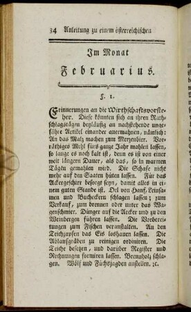 Im Monat Februarius.