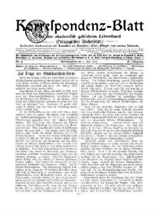 Zur Frage der Mädchenschulreform