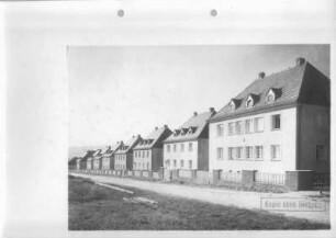 Seifhennersdorf, Albertstraße. Wohnhäuser (1920/1930, Heimstättengesellschaft Sachsen/ H. G. S.)
