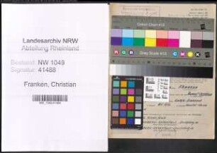 Entnazifizierung Christian Franken , geb. 26.09.1913 (Arbeiter)