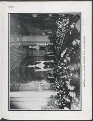 [Fotografía de] Catafalco y funerales de Monseñor Tovar en la Catedral