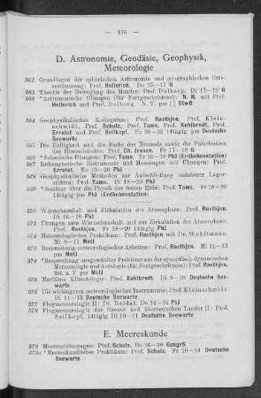 D. Astronomie, Geodäsie, Geophysik, Meteorologie