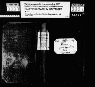 Kriegsstammrollen der 4. Garnisonskompanie