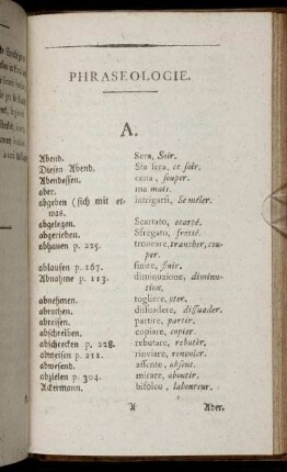 Phraseologie.