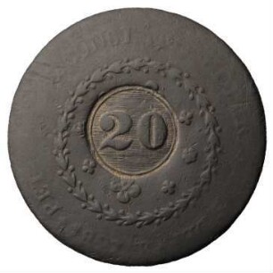 Münze, 20 Reis, 1823?
