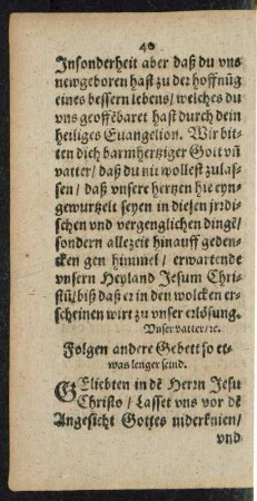 Folgen andere Gebett so etwas lenger seind.