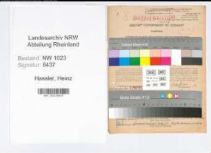 Entnazifizierung Heinz Hassler , geb. 09.09.1896 (Kaufm.Angest.)