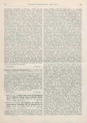 291-293 [Rezension] Doerne, Friedr., Die Ergebnisse der neueren alttestamentlichen Forschungen und ihre Bedeutung für die Kirche