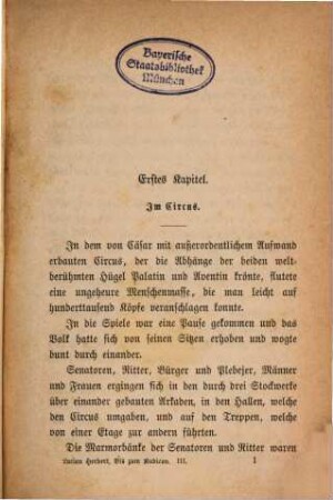 Bis zum Rubicon : Roman aus Julius Cäsar's Jugendleben, 3