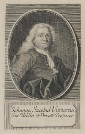 Bildnis des Johannes Jacobus Vitriarius