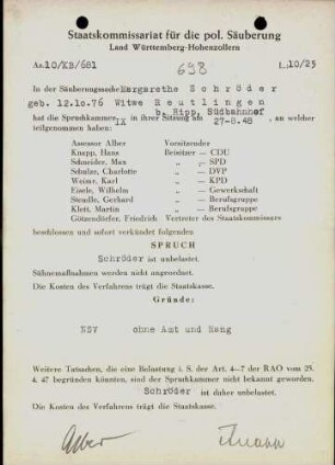 Schröder, Margarethe