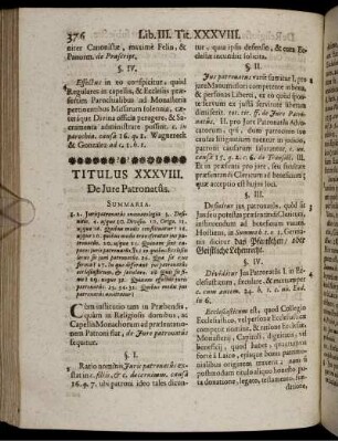 Titulus XXXVIII. De Iure Patronatus