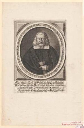Wolfgang Endter d.Ä., Buchhändler; geb. 4. Juli 1593; gest. 16. Mai 1659