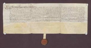 Graf Philipp von Hanau-Lichtenberg verkauft dem Balthasar Marsteller, Bürger zu Straßburg, benannte Wiesen zu Helmlingen um 25 Pfund Pfennige.