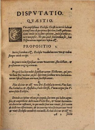Disp. An Ecclesia errare possit