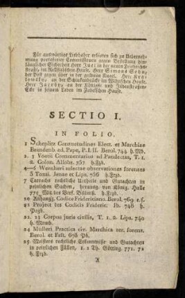 1-10, In Folio. - In Quarto.