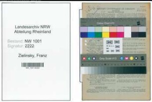 Entnazifizierung Franz Zielinsky, geb. 01.11.1898 (Gastwirt)