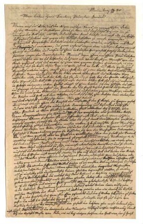 Zwei Briefe von J. W. Cloot, Marienberg / Boppard, an Christian Brentano