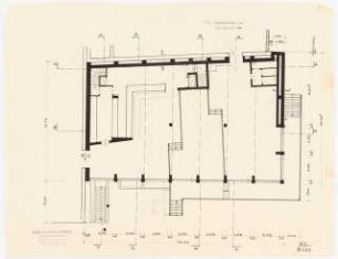 Technische Universität Berlin Elektrotechnische Institute, 2. Bauabschnitt: Erdgeschoss 1:100