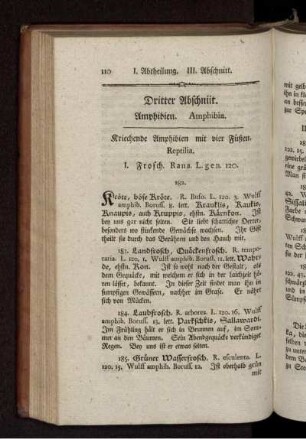 Dritter Abschnitt Amphibien. Amphibia