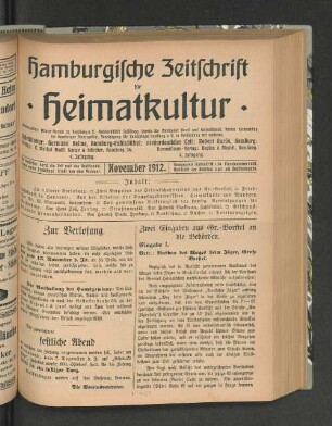 4. Jahrgang. November 1912.