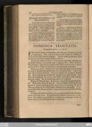 Dominica Trinitatis, Evangelium Iohan. 3, 1. ad 16.