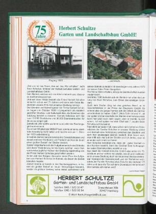 75 Jahre Herbert Schultze Garten und Landschaftsbau GmbH!