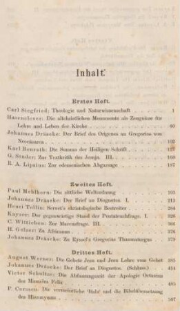 II-IV Inhaltsverzeichnis