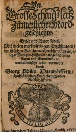 Der Grosse Schauplatz Jämerlicher Mordgeschichte, 1/2