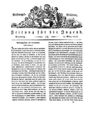 Anfangsgründe der Sternstunde : (Fortsetzung) ; (die Fortsetzung und Erklärung der Kupfertafel erfolgt nächstens)