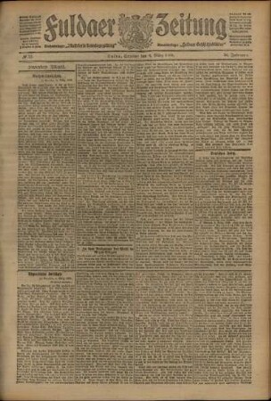 Zweite Ausgabe vom Samstag, den 06. März 1909.