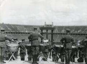 Musikprobe für die Eröffnungsfeier der Olympischen Spiele 1936 im Olympia-Stadion