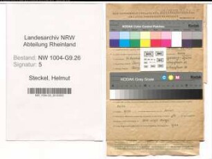 Entnazifizierung Helmut Steckel , geb. 11.11.1911 (Maurer)