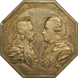 Herzog Albert Kasimir und Maria Christina - auf die Ankunft des Erzherzog Carl in den Niederlanden