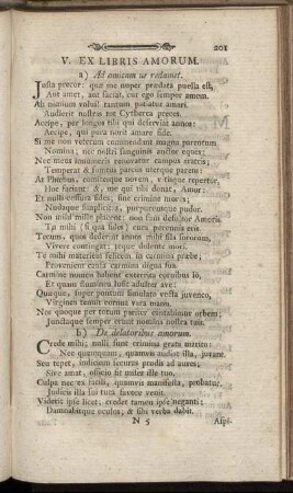 V. Ex Libris Amorum.