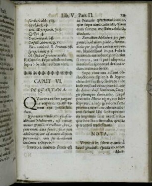 Caput VI. De Quartana.