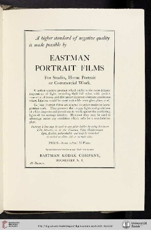 Eastman Kodak Company [Eastman Portrait Films]