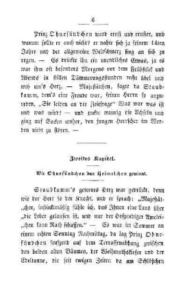 Zweites Kapitel. Wie Ohnefündchen das Heimelchen gewinnt