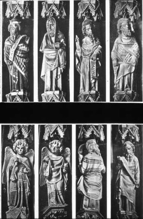 Freiburg im Breisgau, Unserer Lieben Frau, Westvorhalle, Hauptportal, Figuren in den Archivolten