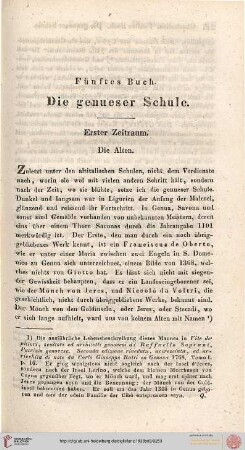 V. Buch. Die genueser Schule