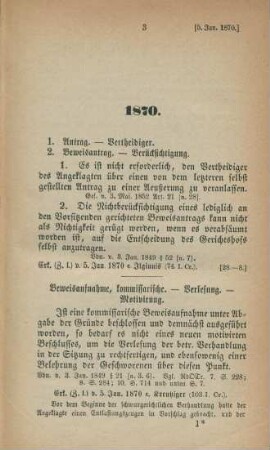 [5. Jan. 1870]-[22. Dez. 1870]