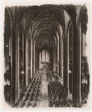 Thomaskirche, Leipzig Bachgruft: Skizze Innenraum