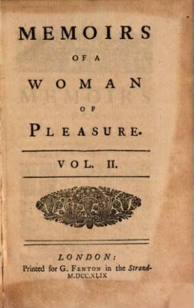 Memoirs Of A Woman Of Pleasure, 2