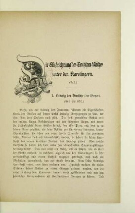 Die Aufrichtung des Deutschen Reiches unter den Karolingern (843)