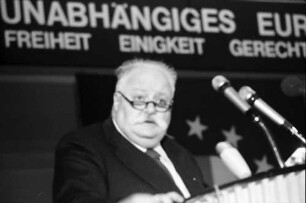 Freiburg: Stadthalle; Europatage Paneuropa-Union, Ansprachen