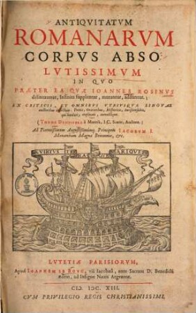 Antiquitatum Romanarum corpus absolutissimum