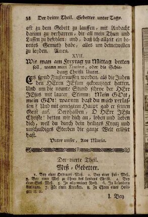Der vierte Theil. Meß-Gebetter.