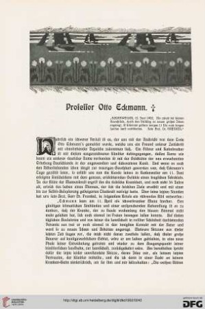 Professor Otto Eckmann
