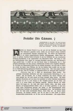 Professor Otto Eckmann
